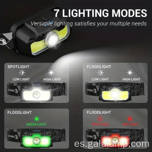 Faro LED ultra brillante con carga tipo C